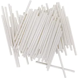 LURCH Stiele für Cake-Pops Flexiform, Papier weiß, 100 St.