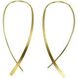 Celesta Ohrring 925 vergoldet 70mm lang matt glanz