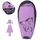 your GEAR yourGEAR Kinderschlafsack Horse Mumienschlafsack 180x90 cm - Warmer Schlafsack Kinder mit Pferdemotiv - 300g / m2 Füllung für Camping & Outdoor - XXL Größe 110-165 cm Rosa