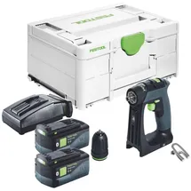 Festool CXS 18 Akku Bohrschrauber 18 V 40 Nm Brushless + 2x Akku 5,0 Ah + Ladegerät + Systainer
