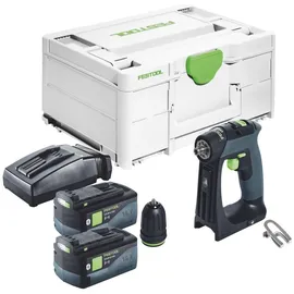 Festool CXS 18 Akku Bohrschrauber 18 V 40 Nm Brushless + 2x Akku 5,0 Ah + Ladegerät + Systainer