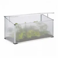 Relaxdays Frühbeet 1 x 0,5 x 0,5 m transparent