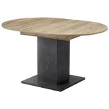 B&D home Esstisch WIM, in Sandeiche-Marmor | (B)100-140 x (H)74 x (T)100 cm | Gr.: onesize