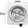 Avizar Elektro-Kochplatte mobil 1000 W Ø21 cm
