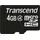 Transcend microSDHC 4GB Class 4 + SD-Adapter