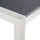 Beliani Gartentisch Grau, Silber, Stein, Quadratisch, 100x74x220 cm poliert Modern Outdoor