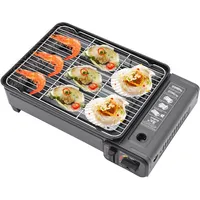 hoarlicn awolsrgiop Campingkocher, Tragbarer Camping Gas Stove Camping Gas Kocher Grillplatte für Picknick, 41.5 x 28 x 11cm