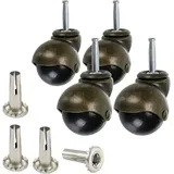 ZVD - 50 mm Möbelrollen – Bronze-Kugelrad – 4 Stück