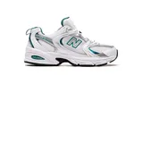 White/Silver Metallic/Vintage Teal 40