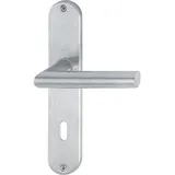 HOPPE Langschildgarnitur Amsterdam E1400Z/302 Edelstahl F69