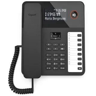 Gigaset DESK 600 Telefon, schwarz,