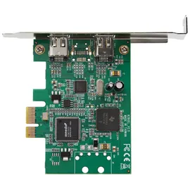 Startech StarTech.com PCI Express Controller Karte 2 Port 1394a FireWire Windows/Mac kompatibel, Schnittstellenkarte)