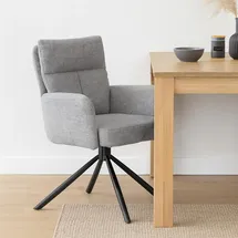 Hti-Living Esszimmerstuhl Kyra Hellgrau 2er-Set