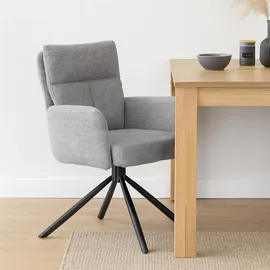 Hti-Living Esszimmerstuhl Kyra Hellgrau 2er-Set