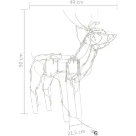 vidaXL 3-tlg. Weihnachtsbeleuchtung Rentiere 229 LEDs