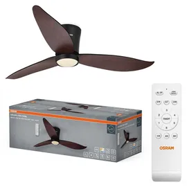 Osram FOHN 116,8 cm Deckenventilator Schwarz/Braun