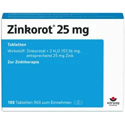 Zinkorot 25 mg Tabletten 100 St