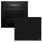 Bosch Herdset Backofen EcoClean + Induktionskochfeld PowerBoost