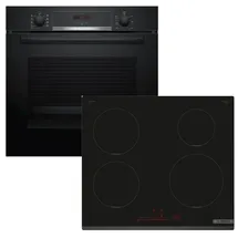 Bosch Herdset Backofen EcoClean + Induktionskochfeld PowerBoost