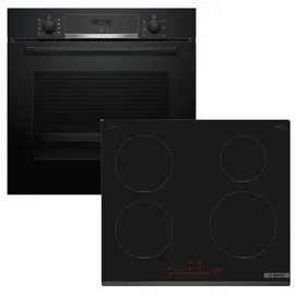 Bosch Herdset Backofen EcoClean + Induktionskochfeld PowerBoost