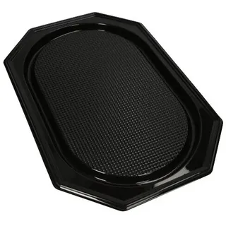 Papstar Servierplatten, schwarz