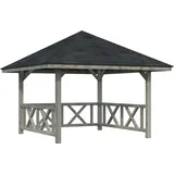Palmako Pavillon Bianca 8,3 m2 Set 101 Grau