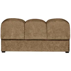Hocker Date aus Webstoff, Sand