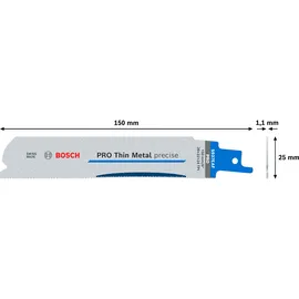 Bosch PRO Thin Metal S937EAF Säbelsägeblatt 150 mm 5 St.
