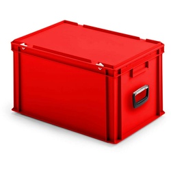 Koffer-Eurobehälter, LxBxH 400 x 300 x 330 mm, rot