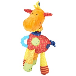 Sigikid Greifspielzeug Babyspielzeug Spiel-Plüschtier PlayQ (1-tlg) rot Giraffe - 20 cmsigikid