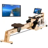 Skandika Wasserrudergerät | Styrke Premium Zirbe - Bluetooth - 211x54x68cm braun No Size