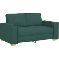 VidaXL 2-Sitzer Sofa Dunkelgrün 120 cm Stoff