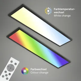 Briloner LED Panel 100 x 25 x 7 cm schwarz