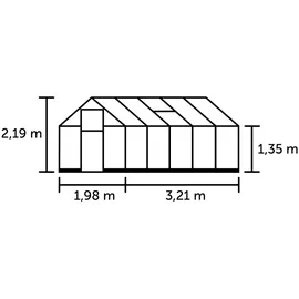 Juliana Halls Qube 610 Sicherheitsglas 3 mm 6,4 m²