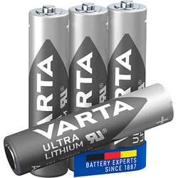4 VARTA Batterien ULTRA LITHIUM Micro AAA 1,5 V