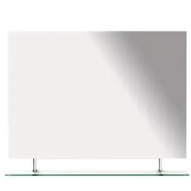 Sapho WEGA Spiegel mit Ablage 100x80cm - Silber
