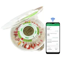 Für Demenzmedikamente bei häuslicher Pflege, Elektronische Automatische Tablettenbox Erinnerung, Abschließbar, Groß, 7 Tage, 14 Tage, Woche, Monat, 9x Alarm, Mit Benachrichtigungen, DoseControl