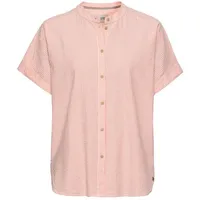 CAMEL ACTIVE Damen Streifenbluse aus Leichter Seersucker-Baumwolle Rot-weiß, Womenswear-XS