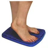 1x Behrend Fußreflexzonen Matte Massagematte Fußmassage Reflexzonen Massage, 33x28cm, blau