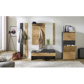 Möbel Kraft Manhattan 107,3 x 128,5 x 41,6 cm holz weiß/dunkelgrau