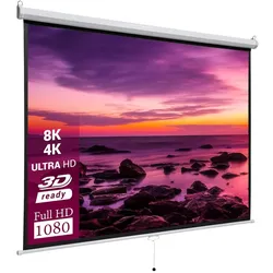 celexon basic line Rolloleinwand 200 x 200cm,Leinwand Format 1:1 , Heimkino Leinwand, Beamerleinwand,3D Leinwand,Full HD Leinwand, Leinwand Beamer
