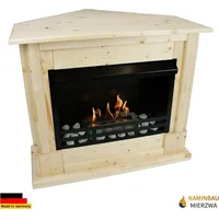 Gelkamin Ethanolkamin Kaminofen Eckkamin Rafael Deluxe - Natur
