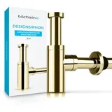 Bächlein Design Siphon Waschbecken gold