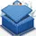 tillvex tillvex® Pool Bodenschutzmatte Blau - 48 Stück Unterlegmatte für Pool & Planschbecken Poolmatte Bodenmatte Outdoor Poolunterlage Bodenschutz Matten