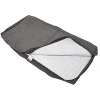 Homescapes Sitzkissen Bezug 100 x 50 x 10 cm grau 1-tlg.