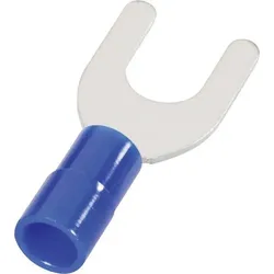 Cimco 180174, Tubular ring lug, Zinn, Gerade, Blau, Weiß, Polyamide (PA), 16 mm2