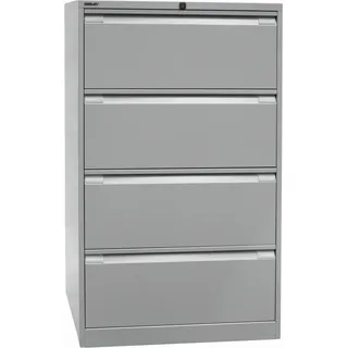 BISLEY Hängeregistraturschrank 4 Schübe lichtgrau