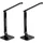 Tectake Schreibtischlampe Schwarz 2 St.