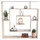 matkam Bücheregal 125 x 129 x 21 cm Sonoma Eiche