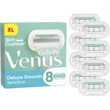 Gillette Venus Deluxe Smooth Sensitive Rasierklingen Damen, 8 Ersatzklingen für Damenrasierer